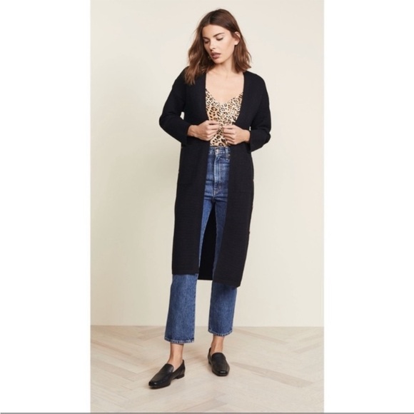 J.O.A Ribbed Button Side Cardigan sweater size M just one answer - Picture 2 of 15